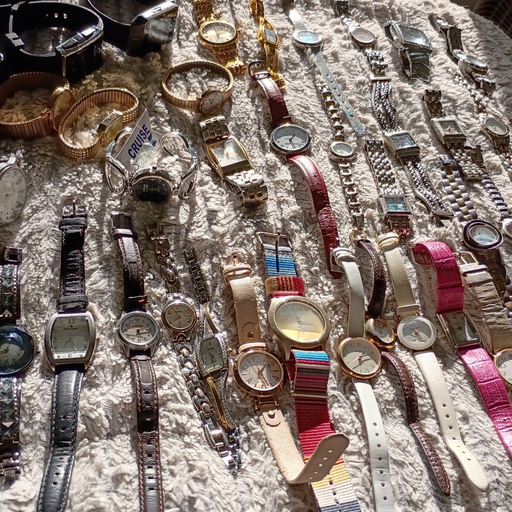 Assorted Women's Wristwatch - Pink, White, Tan, Brown, Gold, Silver